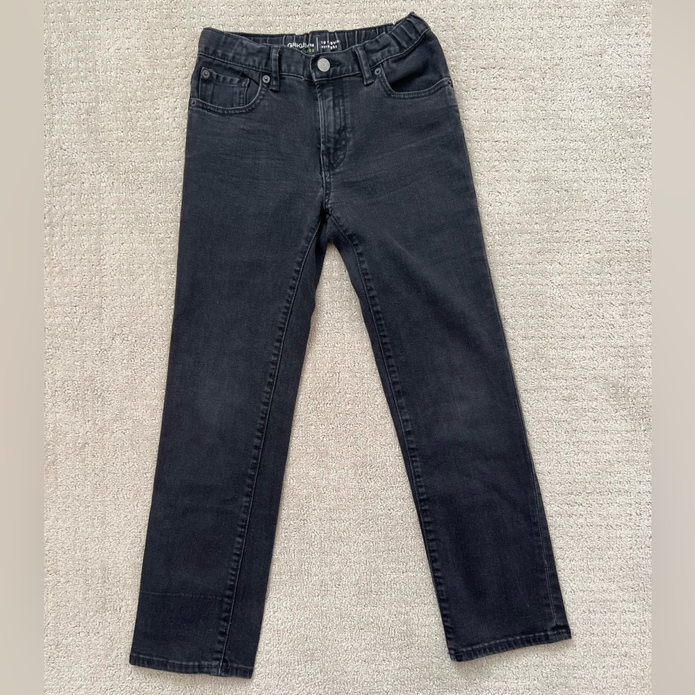EUC girl’s Gap black jeans straight jeans size 10 regular